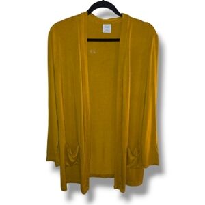 Cielo women's open-front cardigan Size S Color- Mustard
